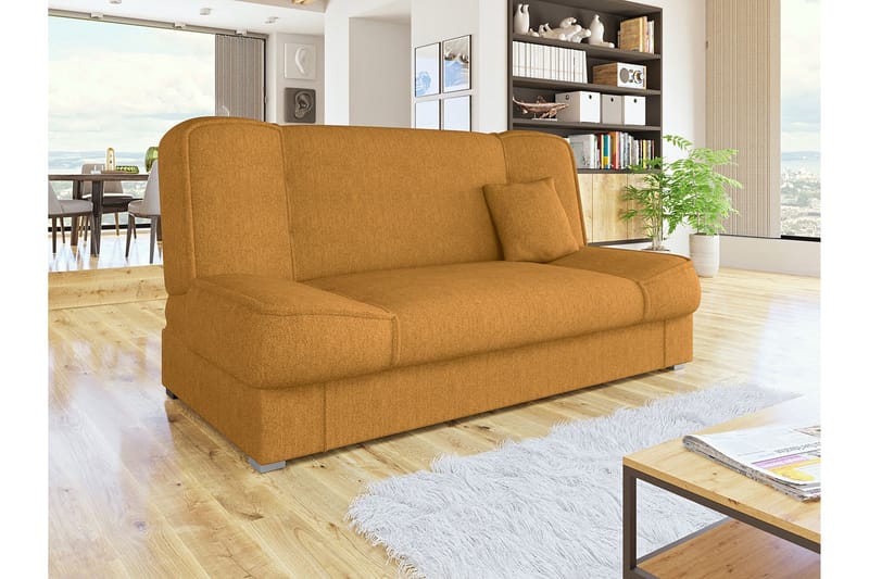 Gabi Soffa 175x80x80 cm - Gul - Bäddsoffa - Bäddsoffa 4 sits