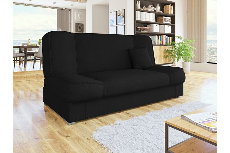 Gabi Soffa 175x80x80 cm - Svart - Bäddsoffa - Bäddsoffa 4 sits