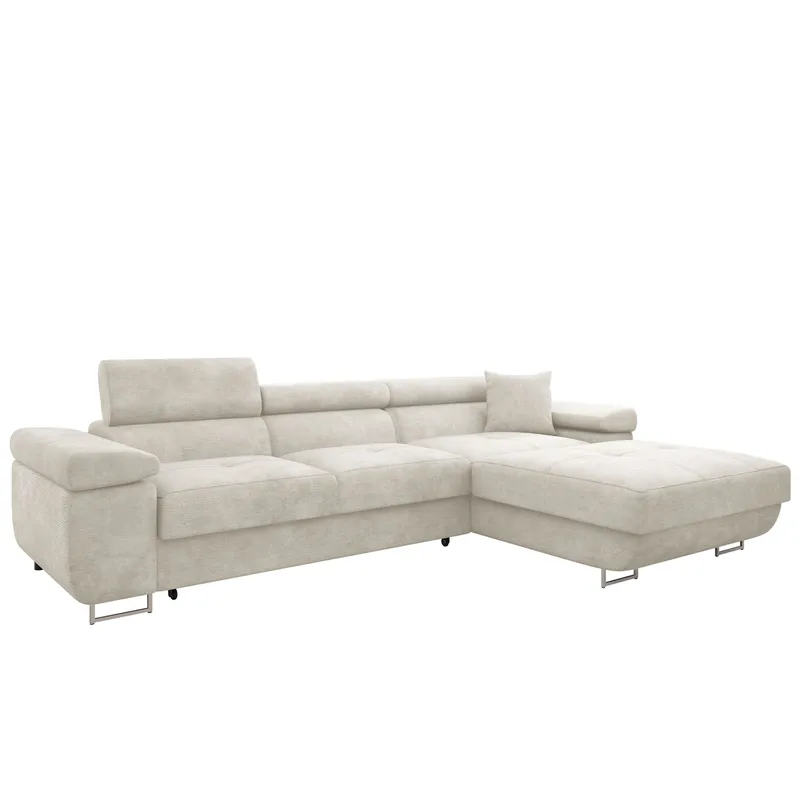 Gabina 3-sits Bäddsoffa med divan - beige - Möbler - Soffa - Bäddsoffa