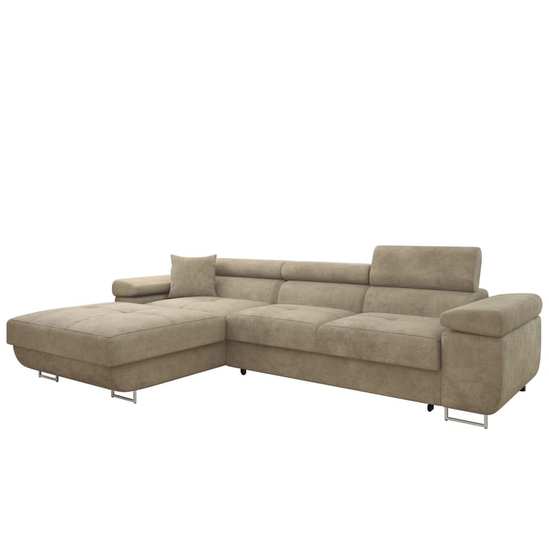 Gabina 3-sits Bäddsoffa med divan - beige - Möbler - Soffa - Bäddsoffa