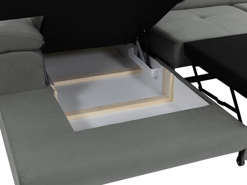 Gabina 3-sits Bäddsoffa med divan - brun - Möbler - Soffa - Bäddsoffa