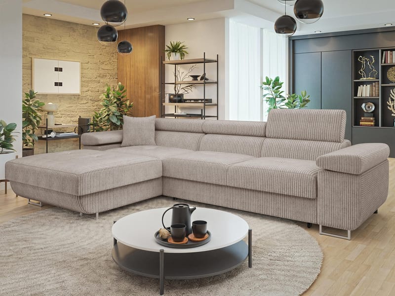 Gabina 3-sits Bäddsoffa med divan och förvaring - Möbler - Soffa - Bäddsoffa