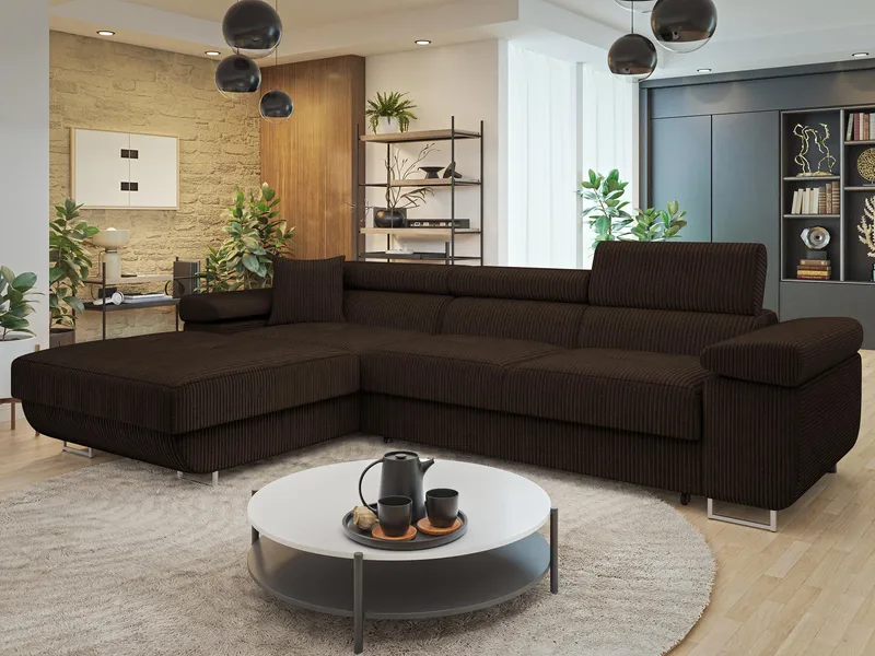 Gabina 3-sits Bäddsoffa med divan och förvaring - Möbler - Soffa - Bäddsoffa