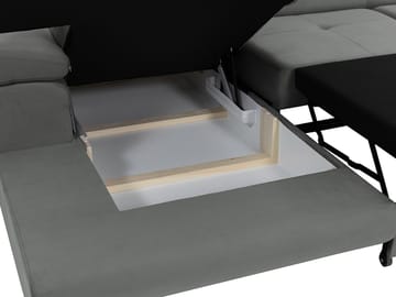 Gabina 3-sits Bäddsoffa med divan och förvaring - Möbler - Soffa - Bäddsoffa