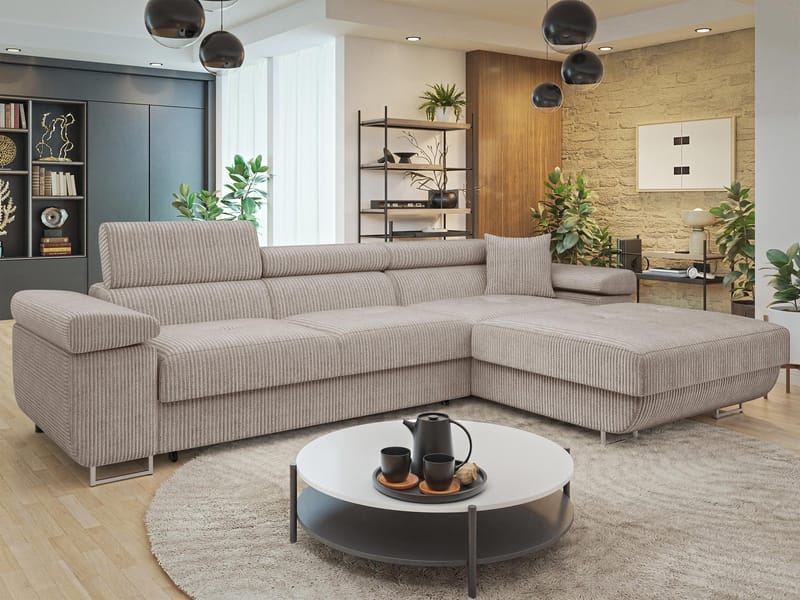 Gabina 3-sits Bäddsoffa med divan och förvaring - Möbler - Soffa - Bäddsoffa