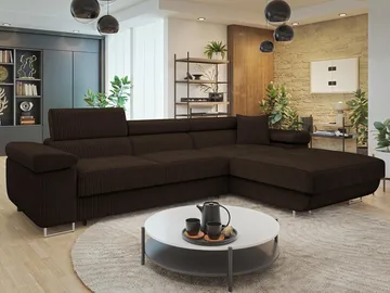 Gabina 3-sits Bäddsoffa med divan och förvaring - Möbler - Soffa - Bäddsoffa