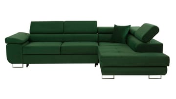 Gabina 4-sits Bäddsoffa med schäslong - brun - Möbler - Soffa - Bäddsoffa