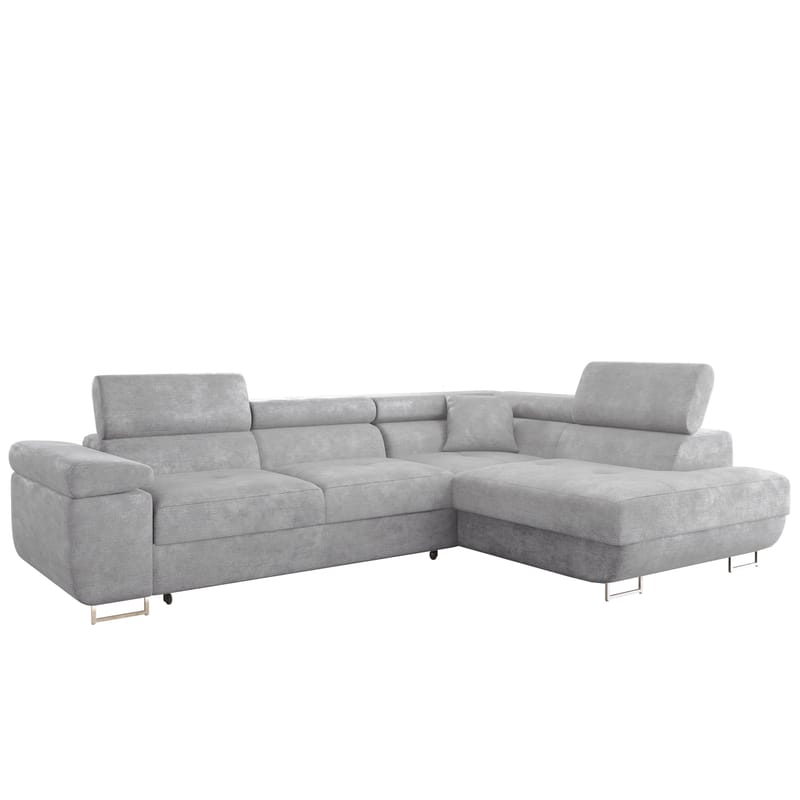 Gabina 4-sits Bäddsoffa med schäslong - grå - Möbler - Soffa - Bäddsoffa