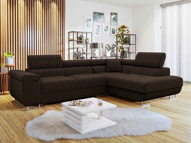 Gabina 4-sits Bäddsoffa med schäslong och förvaring - Möbler - Soffa - Bäddsoffa