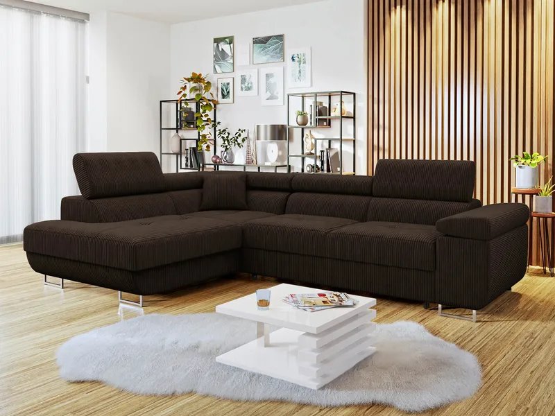 Gabina 4-sits Bäddsoffa med schäslong och förvaring - Möbler - Soffa - Bäddsoffa