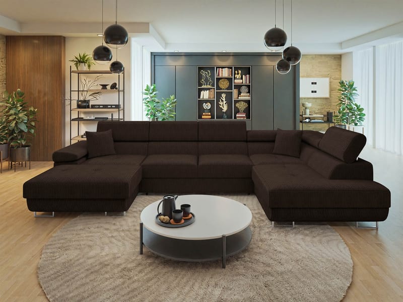 Gabina 5-sits U-Bäddsoffa med förvaring - Möbler - Soffa - Bäddsoffa