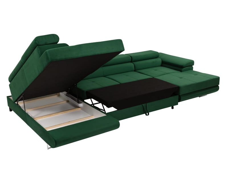 Gabina 5-sits U-formad bäddsoffa med divan och schäslong - grå - Möbler - Soffa - Bäddsoffa