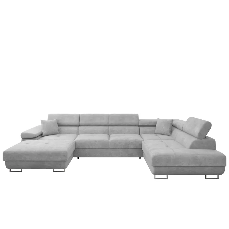 Gabina 5-sits U-formad bäddsoffa med divan och schäslong - grå - Möbler - Soffa - Bäddsoffa