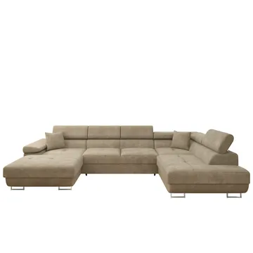 Gabina 5-sits U-formad bäddsoffa med divan och schäslong