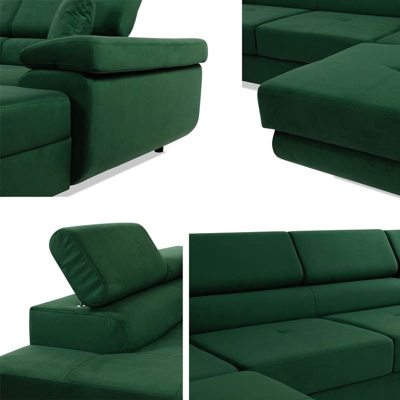 Gabina 5-sits U-formad bäddsoffa med divan och schäslong - Lumo 30 - Möbler - Soffa - Bäddsoffa