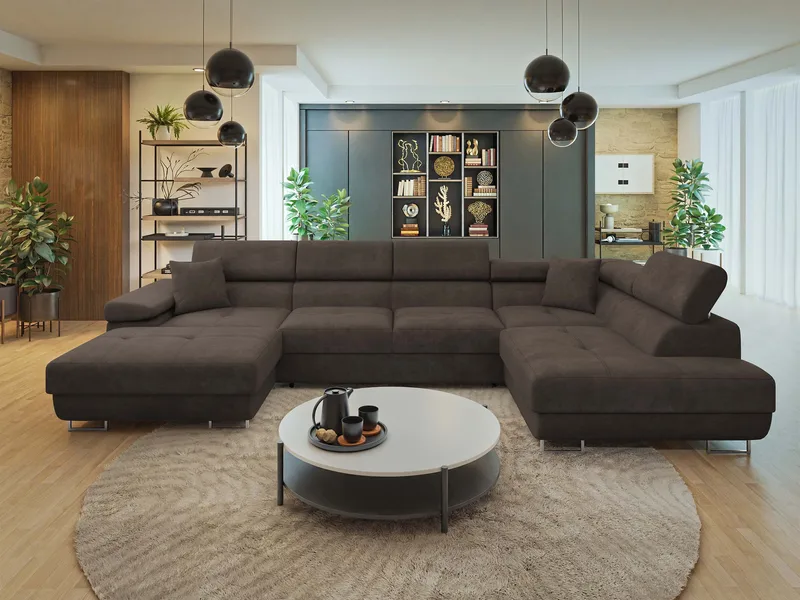 Gabina 5-sits U-formad bäddsoffa med divan och schäslong - Lumo 40 - Möbler - Soffa - Bäddsoffa