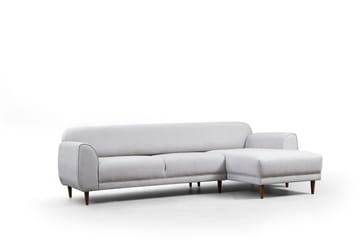 Gajanejos 5-sits Högervänd L-formad Bäddsoffa 87x237 cm i Tyg - Beige - Möbler - Soffa - Bäddsoffa