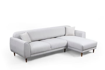 Gajanejos 5-sits Högervänd L-formad Bäddsoffa 87x237 cm i Tyg - Beige - Möbler - Soffa - Bäddsoffa