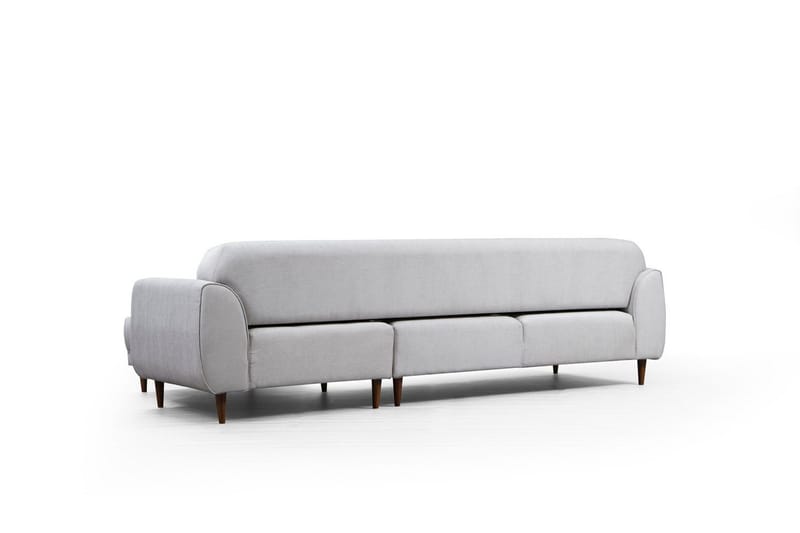 Gajanejos 5-sits Högervänd L-formad Bäddsoffa 87x237 cm i Tyg - Beige - Möbler - Soffa - Bäddsoffa