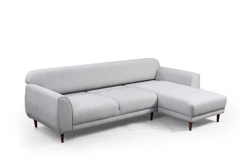 Gajanejos 5-sits Högervänd L-formad Bäddsoffa 87x237 cm i Tyg - Beige - Möbler - Soffa - Bäddsoffa