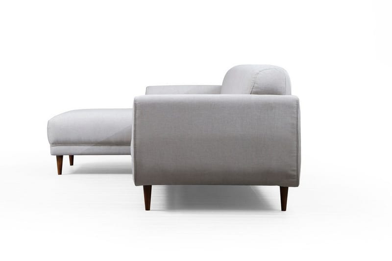 Gajanejos 5-sits Vänstervänd L-formad Bäddsoffa 87x237 cm i Tyg - Ljusgrå - Möbler - Soffa - Bäddsoffa