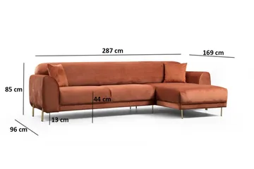 Gajanejos Divanbäddsoffa - Brun - Möbler - Soffa - Bäddsoffa