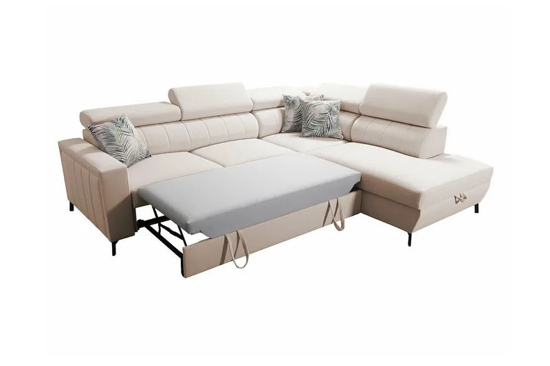 Galbally 3-sits Hörnbäddsoffa Dark blue - Möbler - Soffa - Bäddsoffa