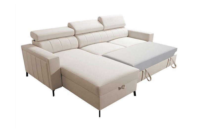 Galbally 3-sits Hörnbäddsoffa Light grey/Dark grey - Möbler - Soffa - Bäddsoffa