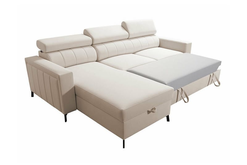 Galbally 3-sits Hörnbäddsoffa Ljusgrå - Möbler - Soffa - Bäddsoffa