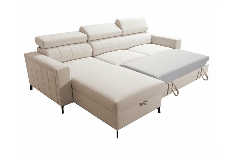 Galbally 3-sits Hörnbäddsoffa Ljusgrå - Möbler - Soffa - Bäddsoffa