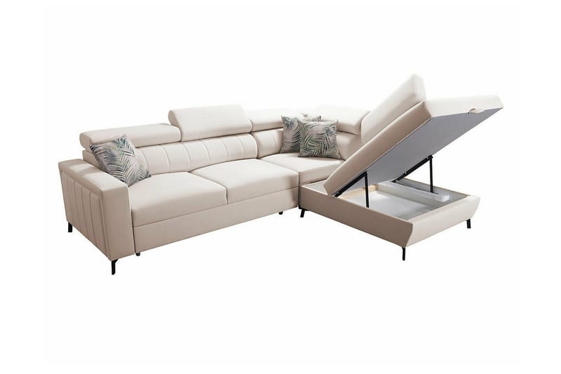 Galbally 3-sits Hörnbäddsoffa NO_BRAND Dark blue - Möbler - Soffa - Bäddsoffa