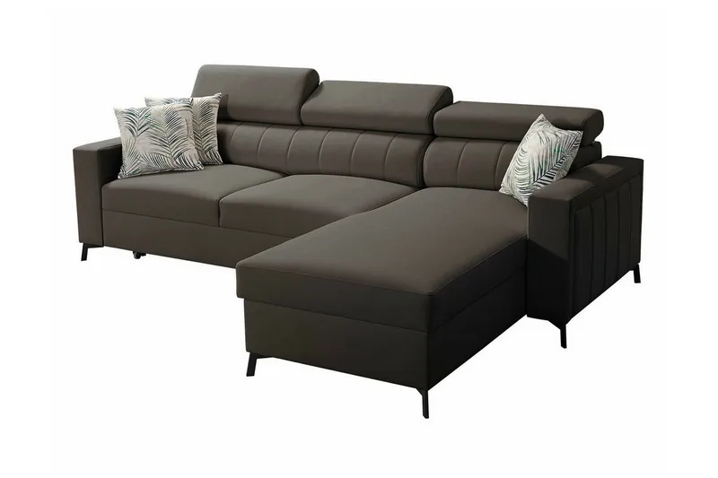 Galbally 3-sits Hörnbäddsoffa NO_BRAND Dark brown, undefined