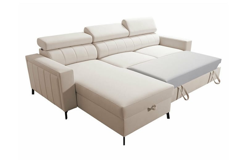Galbally 3-sits Hörnbäddsoffa NO_BRAND Dark brown - Möbler - Soffa - Bäddsoffa