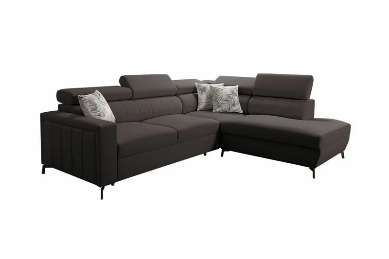 Galbally 3-sits Hörnbäddsoffa NO_BRAND Dark brown, undefined