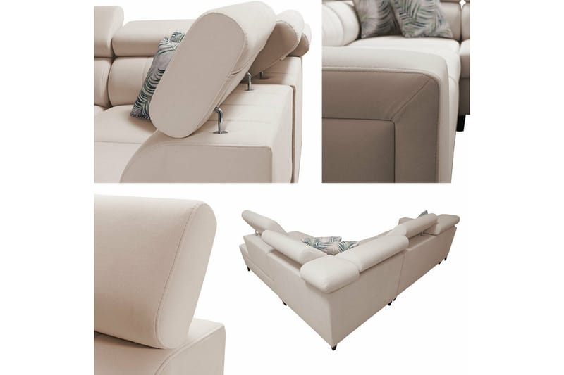 Galbally 3-sits Hörnbäddsoffa NO_BRAND Grey/Light grey - Möbler - Soffa - Bäddsoffa