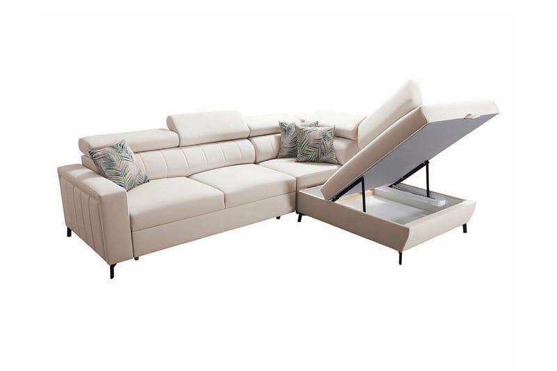 Galbally 3-sits Hörnbäddsoffa NO_BRAND Grey/Light grey - Möbler - Soffa - Bäddsoffa
