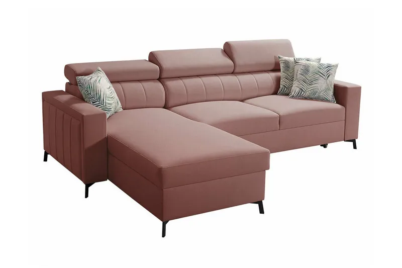 Galbally 3-sits Hörnbäddsoffa NO_BRAND Light pink, undefined