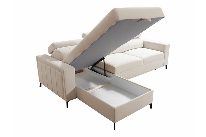Galbally 3-sits Hörnbäddsoffa NO_BRAND Pink - Möbler - Soffa - Bäddsoffa
