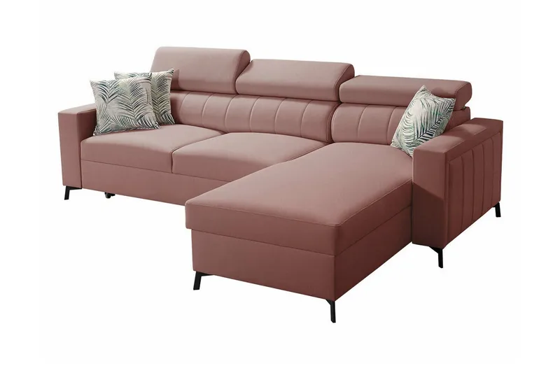 Galbally 3-sits Hörnbäddsoffa NO_BRAND Pink, undefined