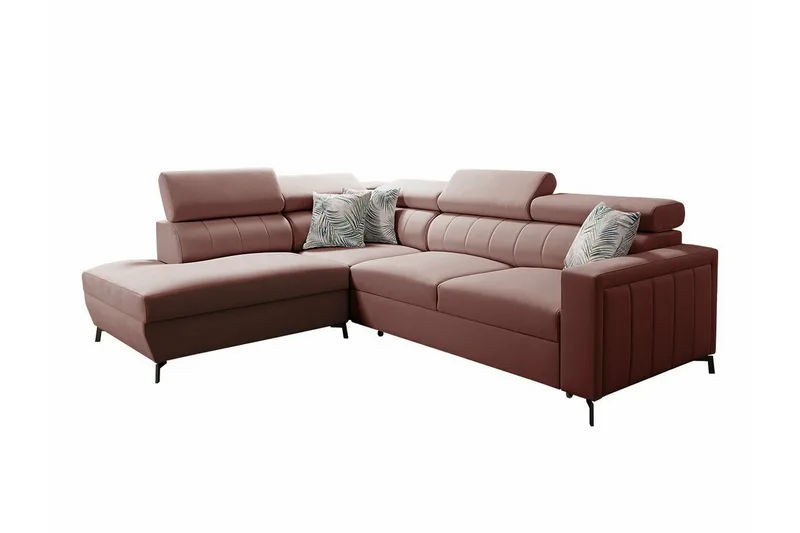 Galbally 3-sits Hörnbäddsoffa NO_BRAND Pink, undefined