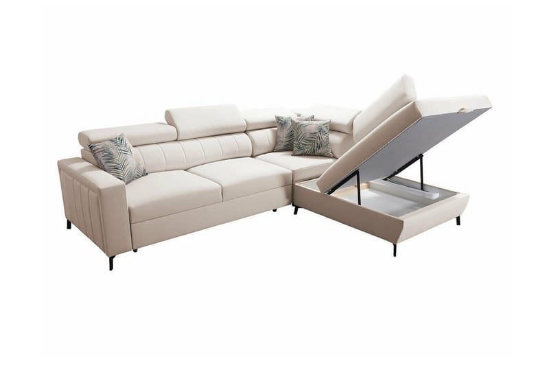 Galbally 3-sits Hörnbäddsoffa NO_BRAND Pink - Möbler - Soffa - Bäddsoffa