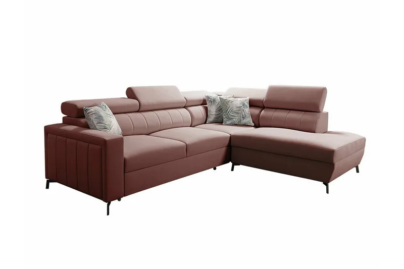 Galbally 3-sits Hörnbäddsoffa NO_BRAND Pink, undefined