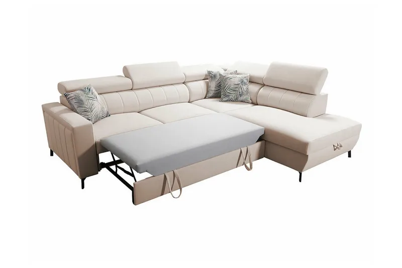 Galbally 3-sits Hörnbäddsoffa Pink - Möbler - Soffa - Bäddsoffa