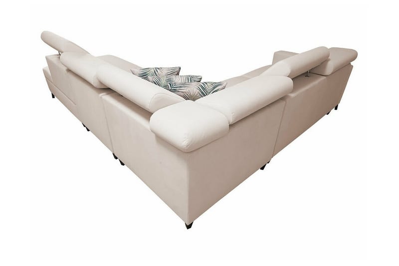 Galbally 4-sits Hörnbäddsoffa NO_BRAND beige - Möbler - Soffa - Bäddsoffa