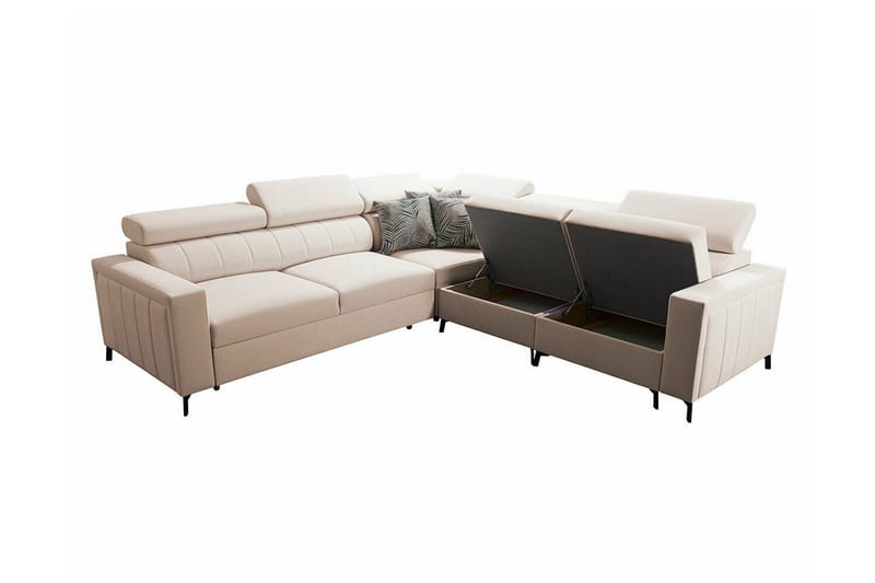Galbally 4-sits Hörnbäddsoffa NO_BRAND Dark blue - Möbler - Soffa - Bäddsoffa