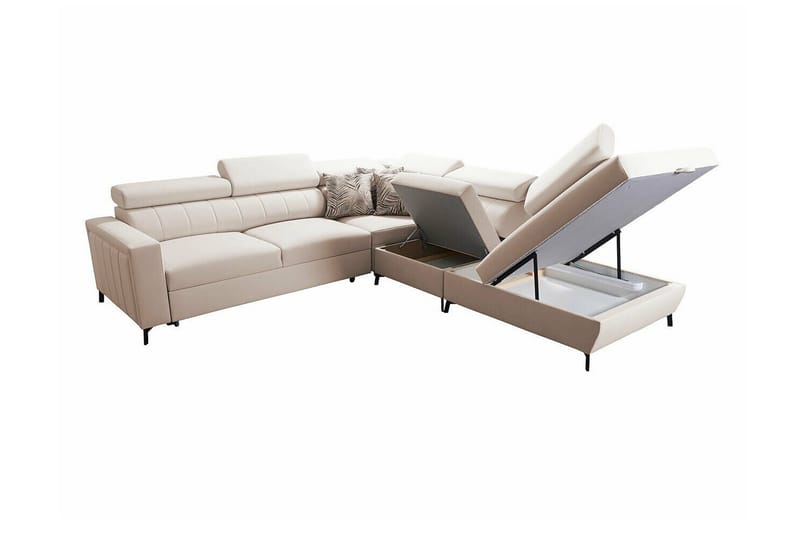 Galbally 4-sits Hörnbäddsoffa NO_BRAND Dark blue - Möbler - Soffa - Bäddsoffa