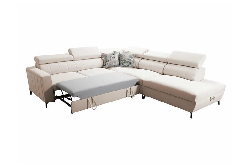 Galbally 4-sits Hörnbäddsoffa NO_BRAND Dark blue - Möbler - Soffa - Bäddsoffa