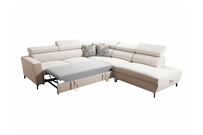 Galbally 4-sits Hörnbäddsoffa NO_BRAND Dark blue - Möbler - Soffa - Bäddsoffa