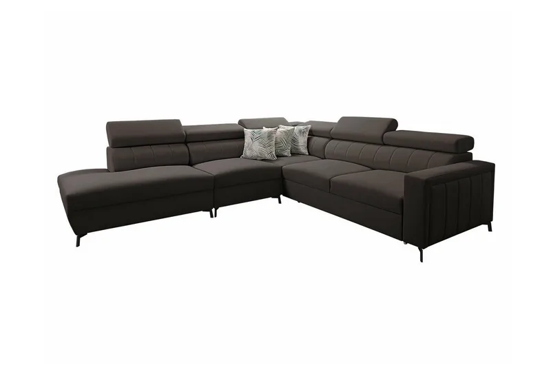 Galbally 4-sits Hörnbäddsoffa NO_BRAND Dark brown, undefined