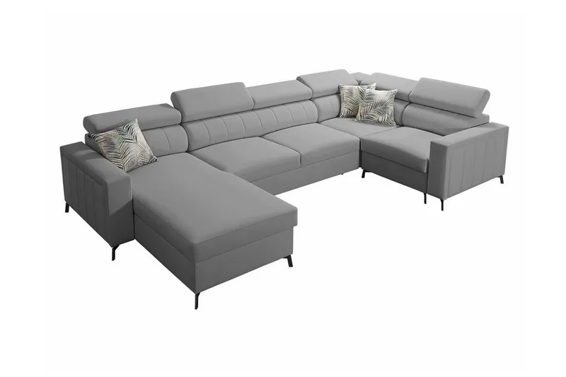 Galbally 4-sits Hörnbäddsoffa NO_BRAND Light grey/Dark grey, undefined